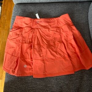 Lululemon orange tennis/golf skirt